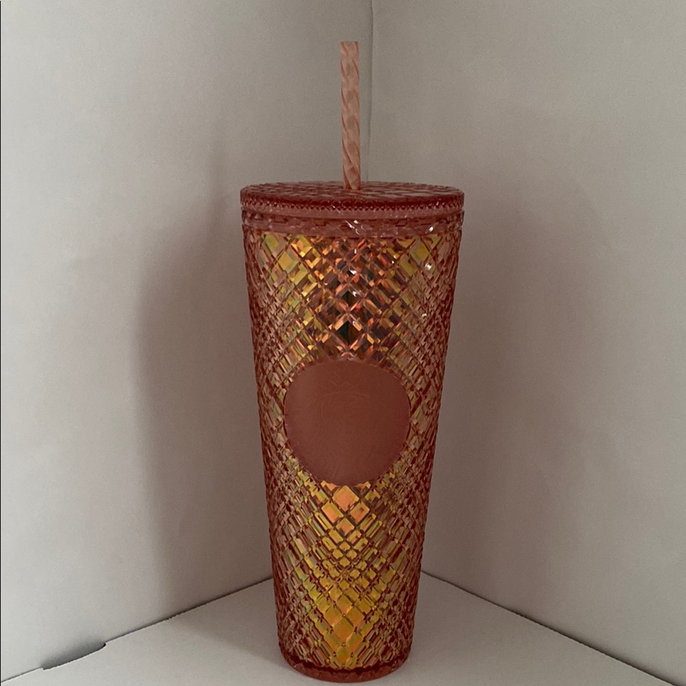 Red Tumbler with Straw
